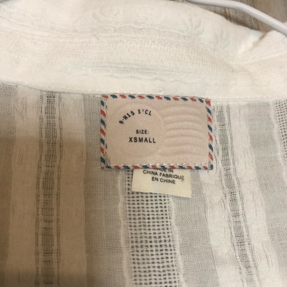 ANTHRO Postmark Londra Layered Tunic White XS - Picture 4 of 12